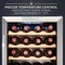 Ivation 28-Bottle Compressor Freestanding Wine Cooler Refrigerator - Stainless Steel IVFWCC281WSS - alternate 5